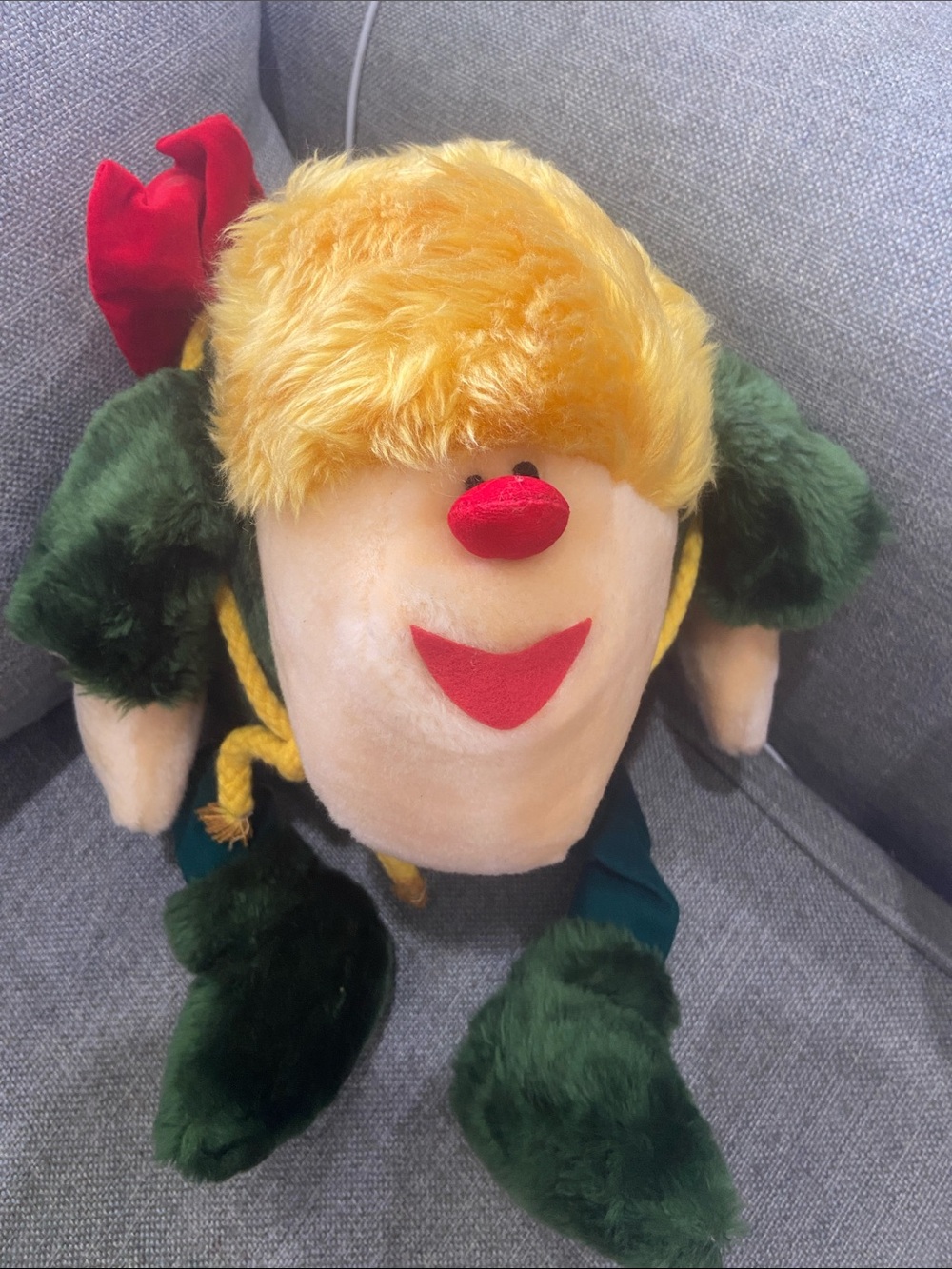 Vintage Hunchback Figure Stuffed Toy 1981